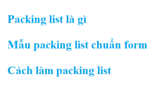  packing list mau